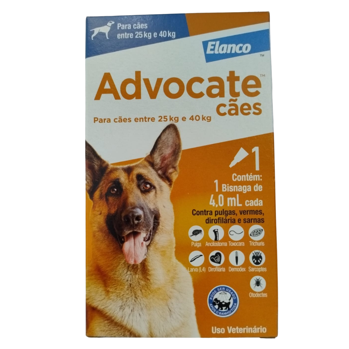 ANTIPULGAS ADVOCATE DOG 4,0ML- 1 BISNAGA