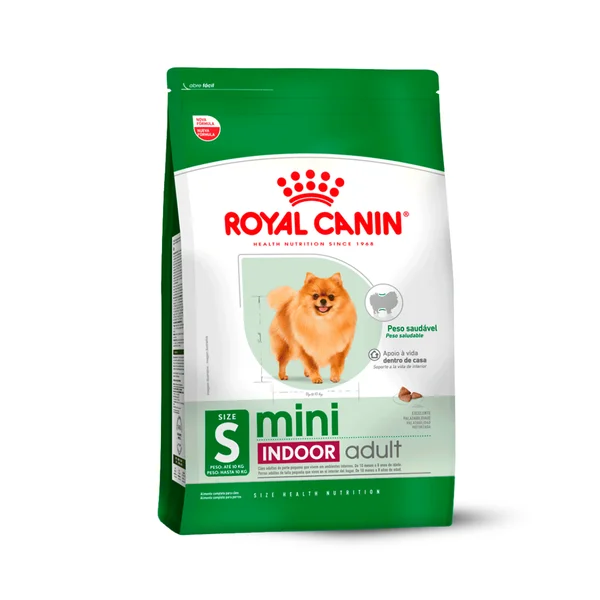 RAÇÃO ROYAL CANIN SIZE MINI INDOOR ADULT 2,5KG