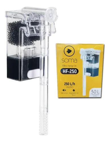 011c5861f549b3fc55cb55c7507a3e0f.webp Filtro Hang-on Soma 250l/h Hf-250 Para Aquários Até 30l 127V