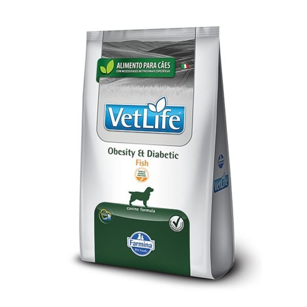 VET LIFE RAÇÃO PARA CÃES OBESITY DIABETIC FISH 2KG
