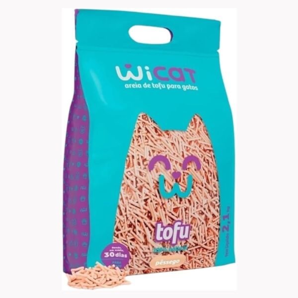 0691a3ec41291755c223a0c049779274.jpg GRANULADO HIGIÊNICO P/ GATOS WICAT PESSEGO 2.1KG