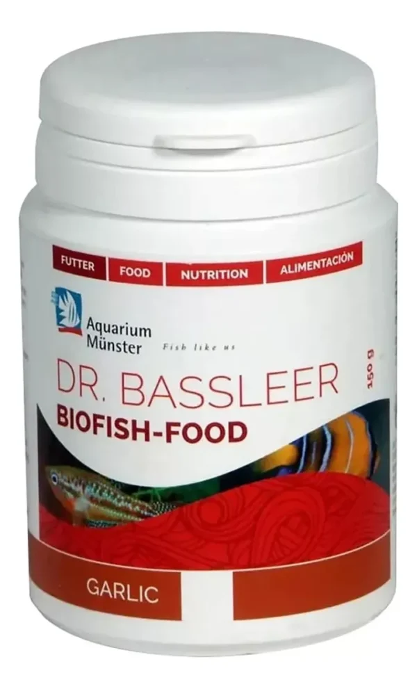 RAÇÃO DR BASSLEER BIOFISH FOOD GARLIC 150G M APETITE DOENÇA