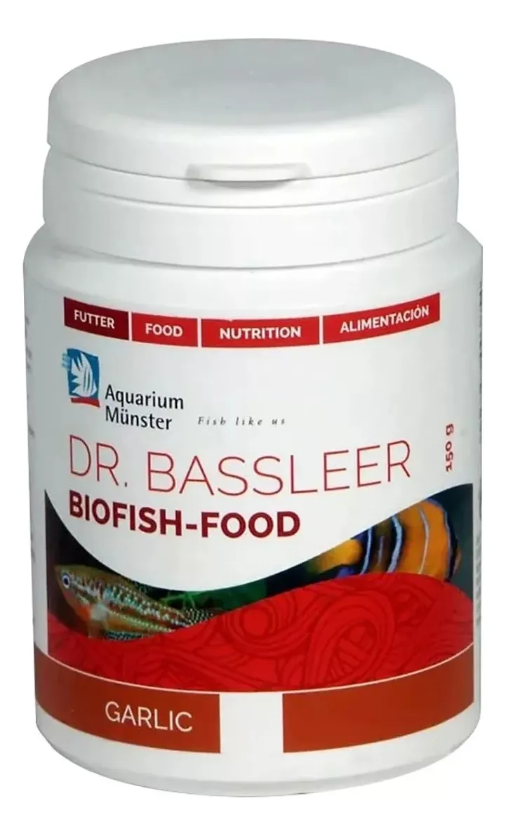 RAÇÃO DR BASSLEER BIOFISH FOOD GARLIC 150G M APETITE DOENÇA