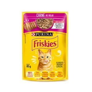 0915003b4faf3ad78feeee74b2dbea10.jpg SACHÊ FRISKIES CARNE AO MOLHO 85G 1 UN