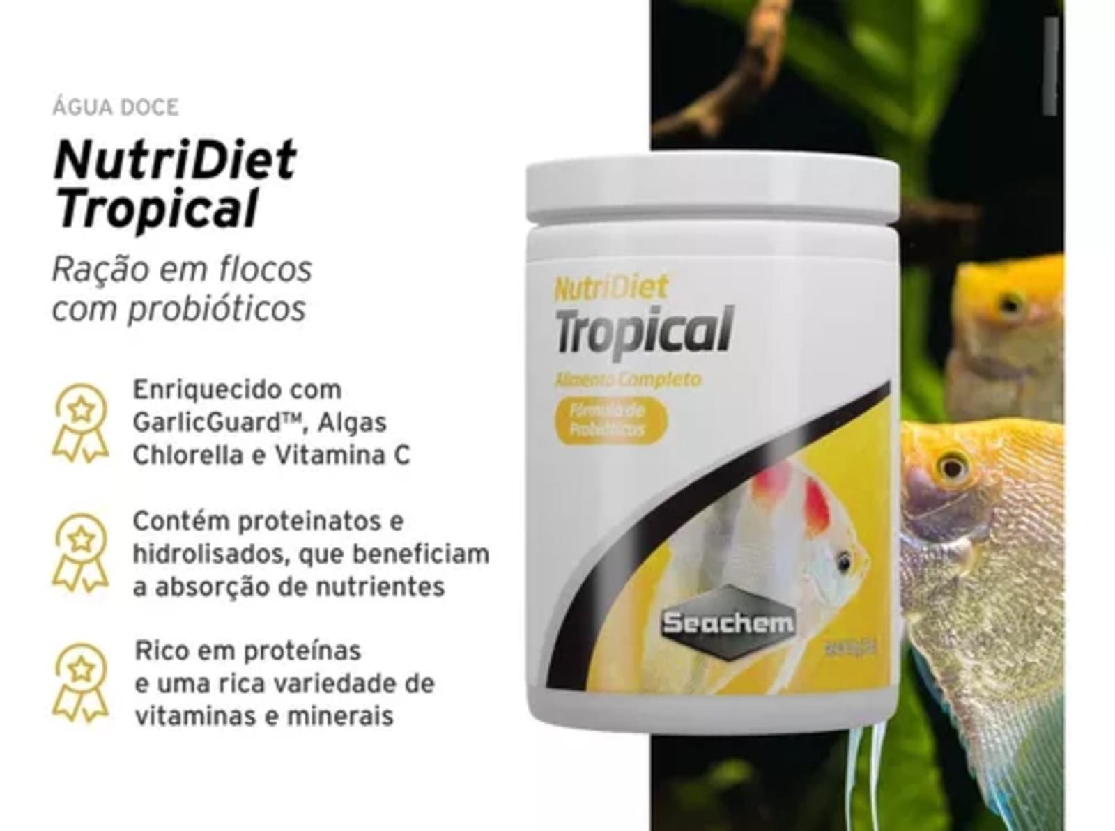 NUTRIDIET TROPICAL FLAKES W PRO 50G - SEACHEM - Imagem 3