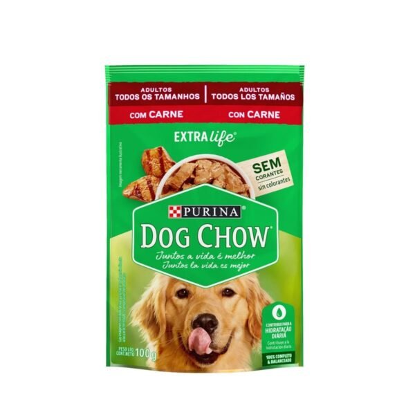 10ad29f76a4991fee774919cbaf406e9.jpg SACHÊ DOG CHOW ADLT TDTM CARNE 100G 1 UN