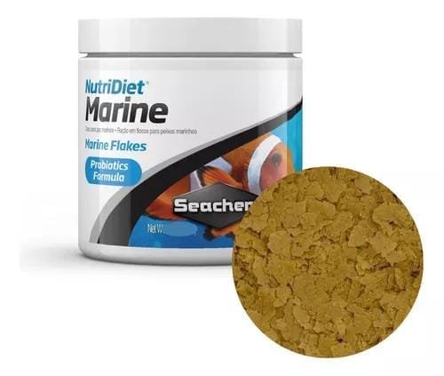 1281f8115f0664a65310b2f67d65846f.jpeg Ração Seachem Nutridiet Marine 100g Para Peixes Marinho