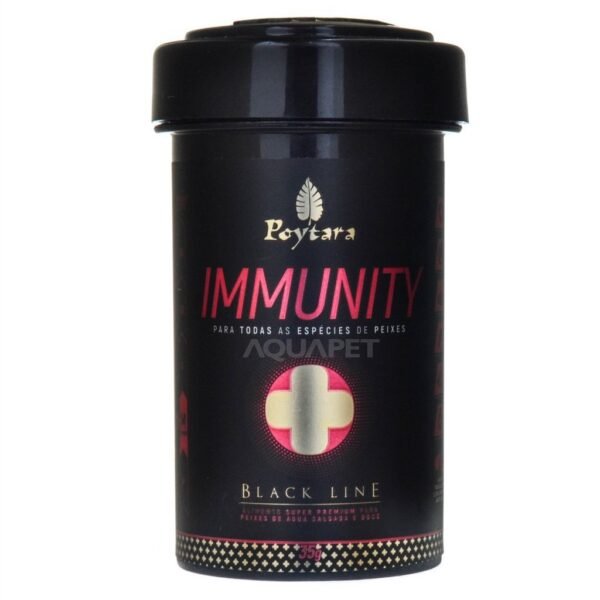 2154c720cbe100124973c3a3ce26494b.jpg Ração para peixes Poytara Immunity Black Line 35g