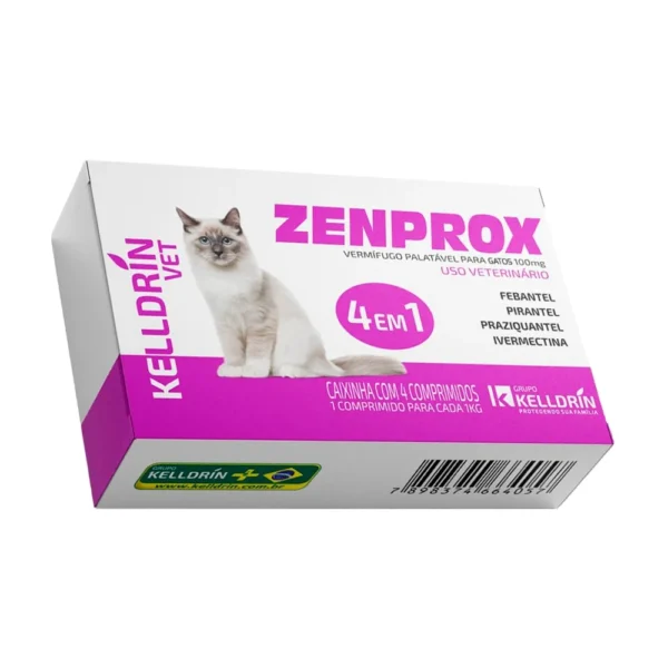 VERMIFUGO ZENPROX GATO 4X100 MG