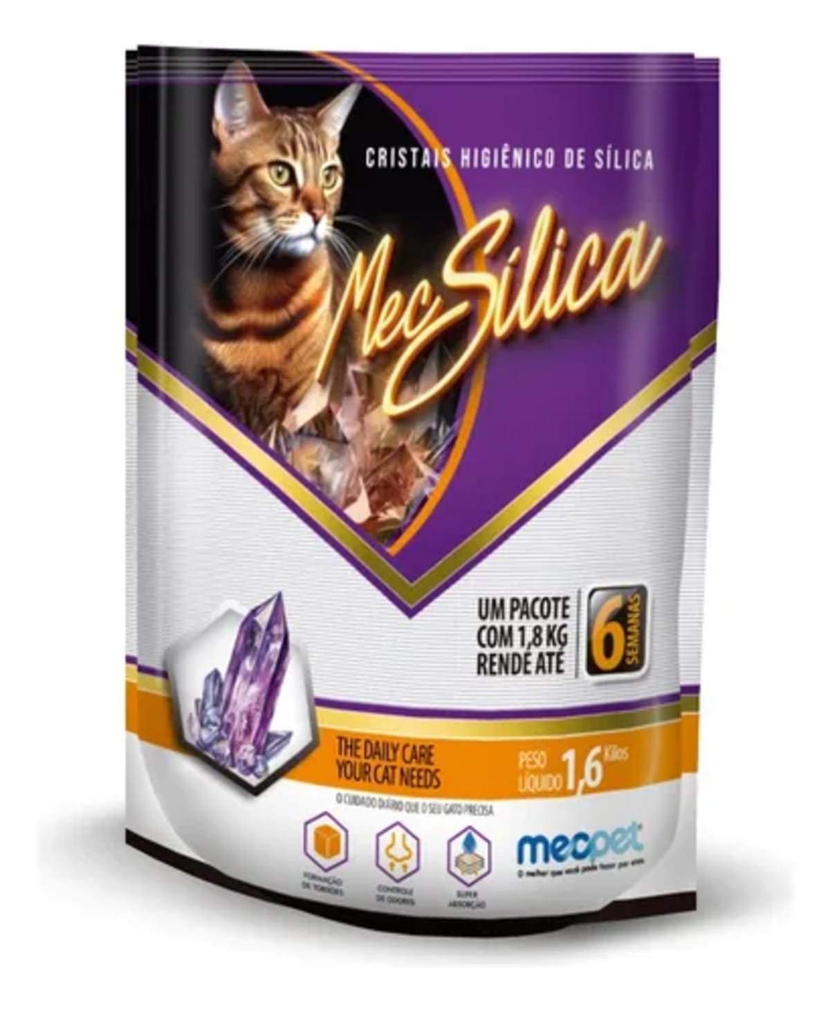 Silica Media Mec Pet Saco De 1.4 Kg Areias Higiênicas