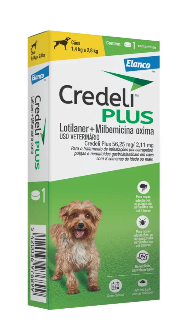 ANTIPULGAS CREDELI PLUS 56,25MG- 1 COMPRIMIDO