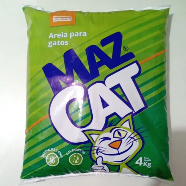 AREIA PARA GATOS MAZ CAT 4 KG