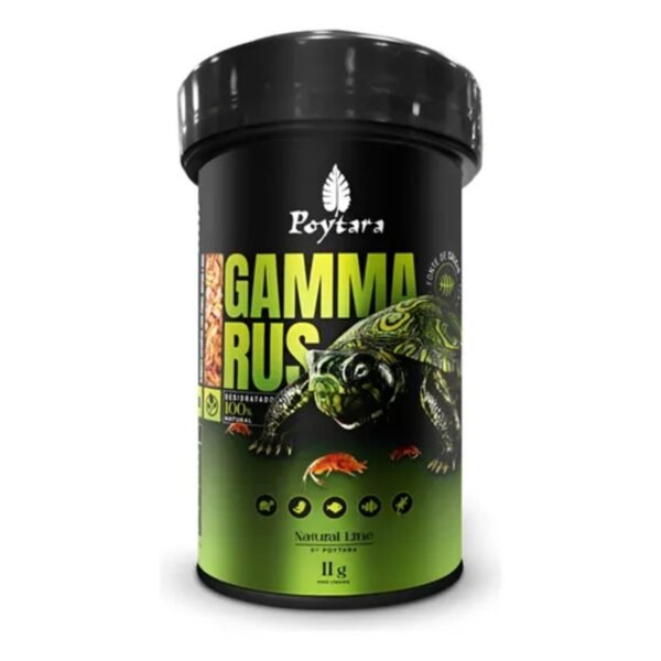 Ração Poytara Natural Line Gammarus 11g Peixes Tartarugas