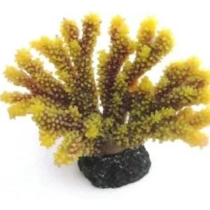 477b6f407f25996ddbbafdfb39062b82.jpg ENFEITE DE SILICONE SOMA CORAL ACROPORA PORITES AMARELA