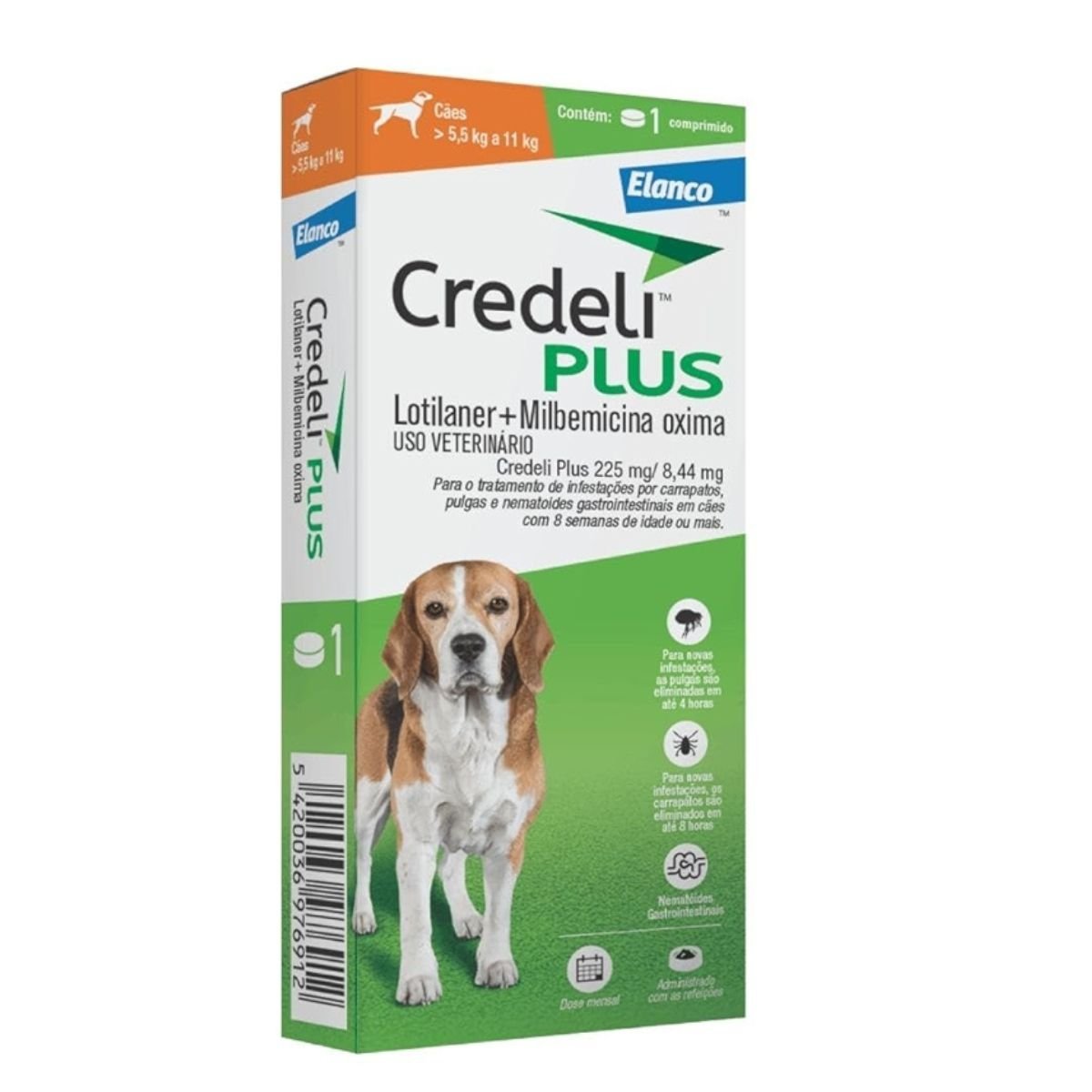 ANTIPULGAS CREDELI PLUS 225MG- 1 COMPRIMIDO