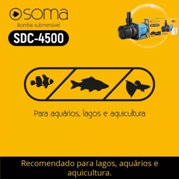 BOMBA SUB SOMA ALTA VAZAO ELETRONICA SDC- 4500 (4500L/H) AUTOVOLT