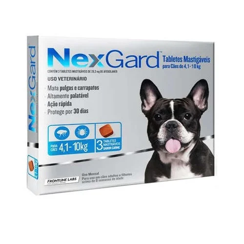 529421189604e3c9cc1367fcfe6ba9c4.webp Antipulgas E Carrapatos Nexgard 4 A 10kg Com 3 Comp Nex Gard