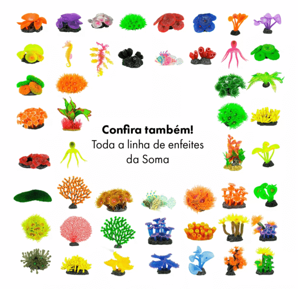 5659119570968b11c6058395c4211369.png ENFEITE DE SILICONE SOMA ACROPORA HIDNOPHORA LARANJA AMARELA