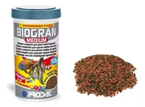 Ração Prodac Biogran Medium 45g - Para Água Doce E Marinho