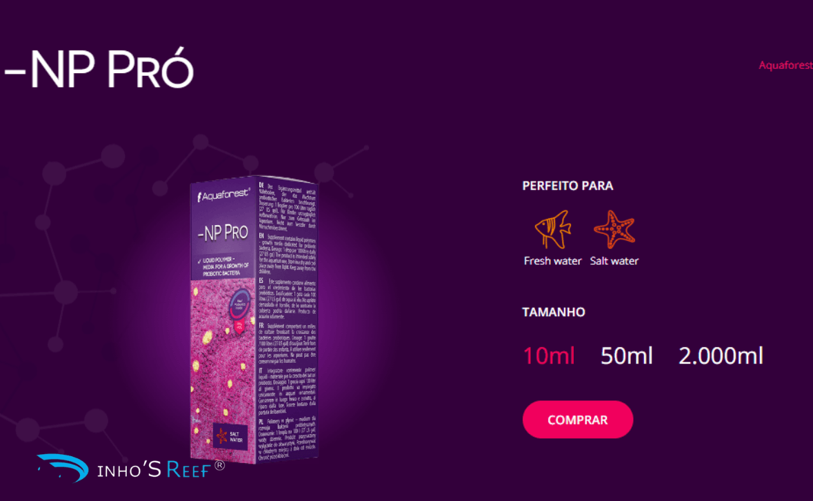 AF NP PRO - 50 ML Bactéria Probiótica Aquaforest - Imagem 2