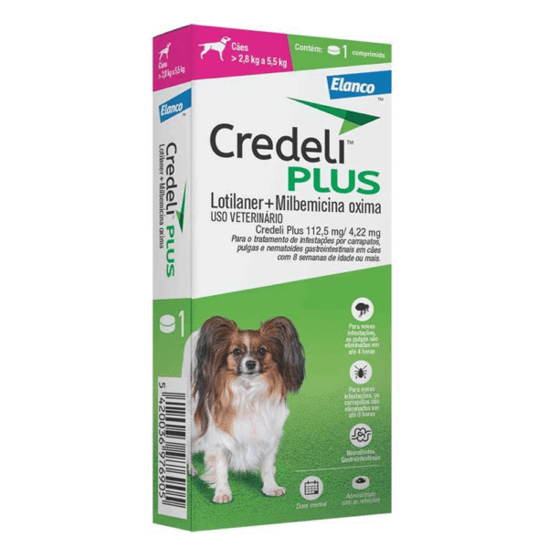 ANTIPULGAS CREDELI PLUS 112,5MG P/ CÃES- 1 COMPRIMIDO