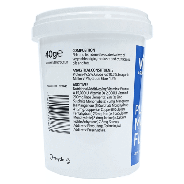 65254ec63abcd905a9455a200514ed2f.png Ração Vitalis Platinum Marine Flakes 40g Aquatic Nutrition