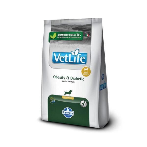 VET LIFE RAÇÃO PARA CÃES CANINE OBESITY DIABET MINI 2KG