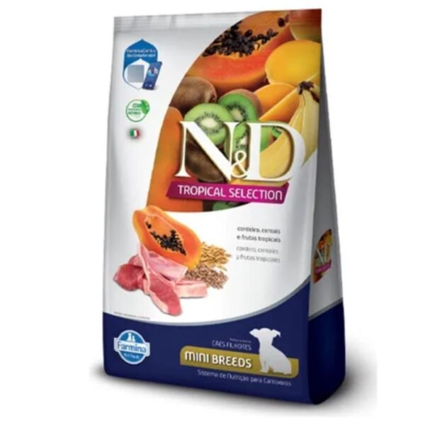 RAÇÃO ND TROPICAL CÃES FILHOTES MINI BREEDS CORDEIRO 2,5KG