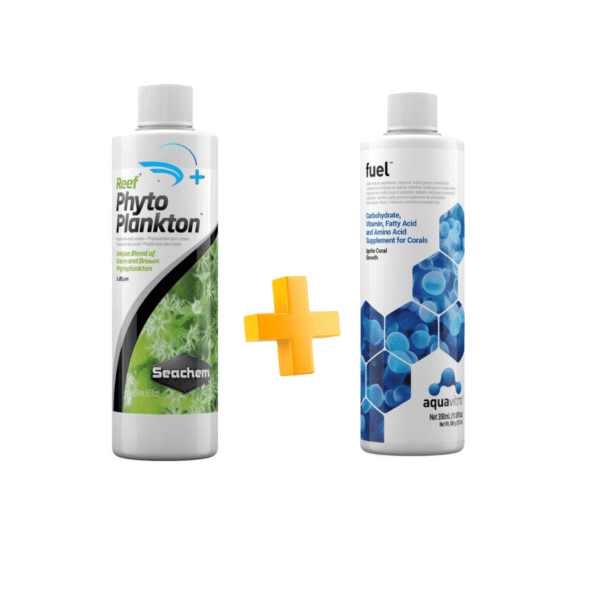 6cabe7244a52d4ab7ee1d48cc5340bc5.png Kit Reef Phyto Plankton 250ml + Fuel 350ml
