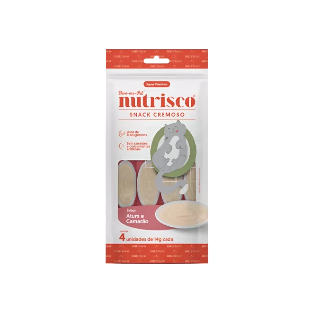 SNACK CREMOSO NUTRISCO 56G ATUM E BACALHAU