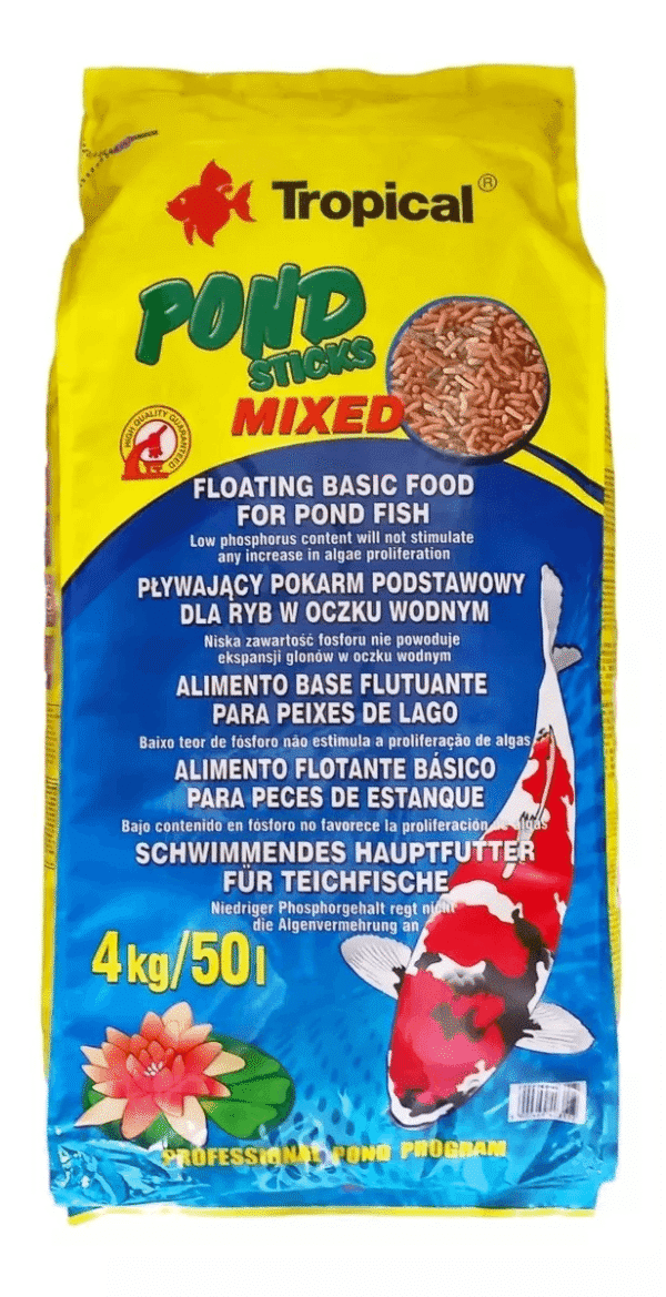 POND STICKS MIXED - BAG 4KG (50L) - TROPICAL