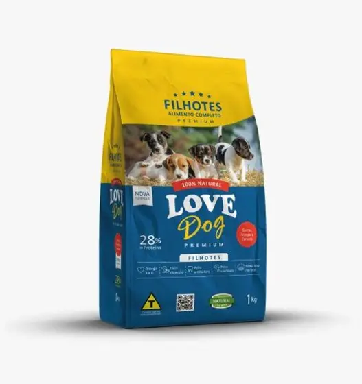 LOVE DOG FILHOTE CARNE E FRANGO 1 KG