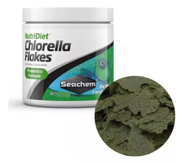 7ad64b53fb3faa63d1081c18844dc01a.jpg NUTRIDIET CHLORELLA FLAKES W PRO 100G - SEACHEM