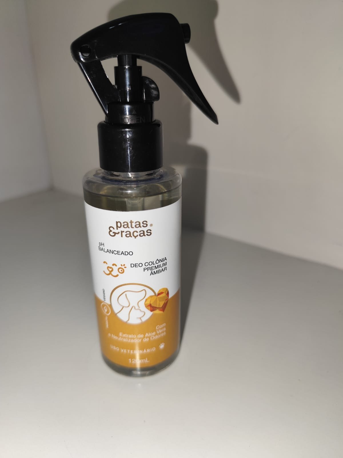 DEO COLONIA PREMIUM AMBAR PATAS E RACAS 120ML