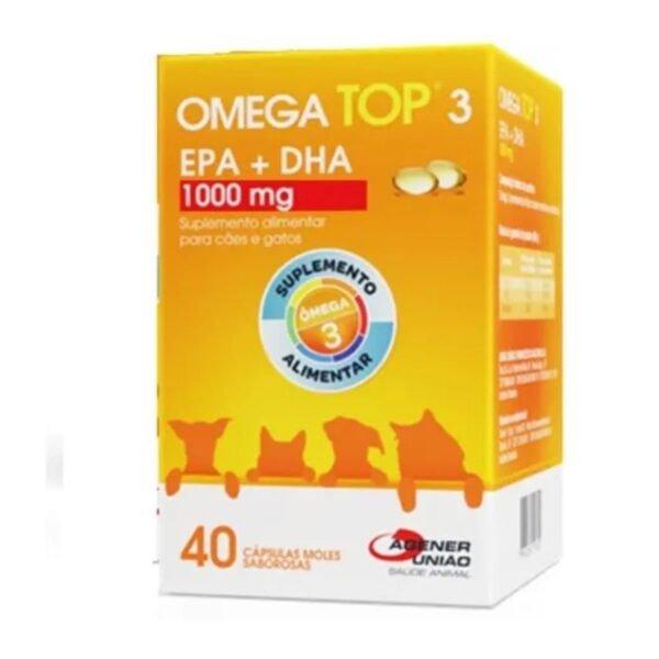 SUPLEMENTO ALIMENTAR OMEGATOP 3 1.000MG CAIXA C/ 40 CAPS