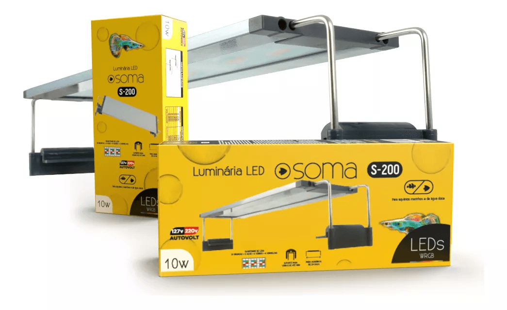LUMINARIA LED SOMA S- 200 (10W) LED WRGB AUTOVOLT