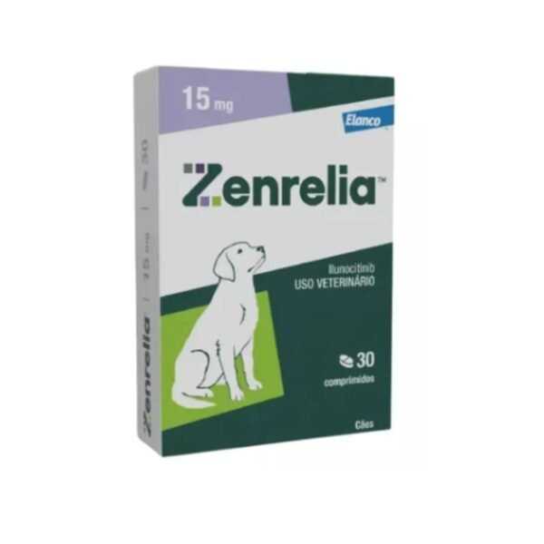 ZENRELIA COMPRIMIDO DERMATOLÓGICO P/ CÃES 15MG- 30 COMP