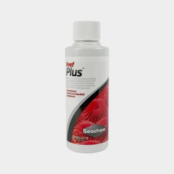 875d81f088862eb565b97c7ee22db595.jpg Alimento Para Corais Aquário Marinho Seachem Reef Plus 100ml
