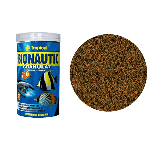 88a87d018ff3e5f780e2953ad6f9234a.png Ração Tropical Bionautic Granulat 55g Para Peixes Marinhos