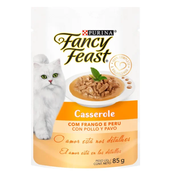 SACHÊ FANCY FEAST CASS FRANGO & PERU 85G 1 UN