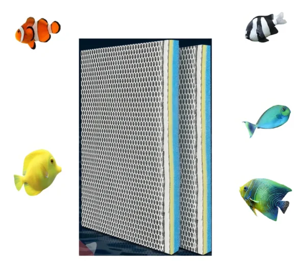 ESPONJA OCEANMAX P/ FILTRAGEM DE AQUÁRIOS 12D 10x10 2,8CM