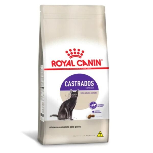 8f239ae0bda50f676222df9b4bc0265e.jpg RAÇÃO ROYAL CANIN GATOS CASTRADOS STERILISED 1,5KG