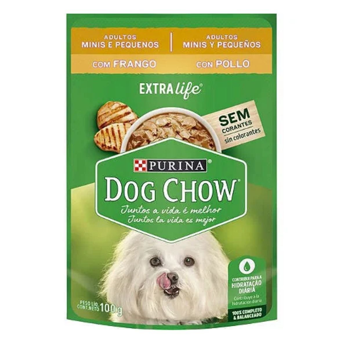 Sachês Alimento Úmido Dog Chow Adulto Mini P Frango 100 G