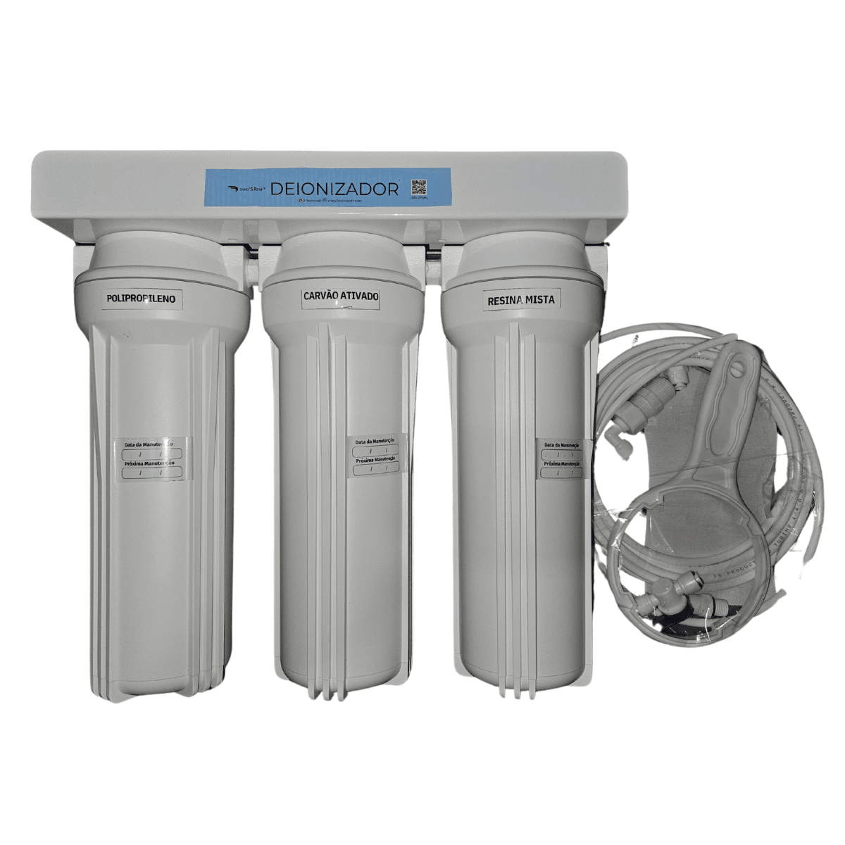 FILTRO DEIONIZADOR 3 ESTAGIOS 10" DINHOS REEF - (1/4")