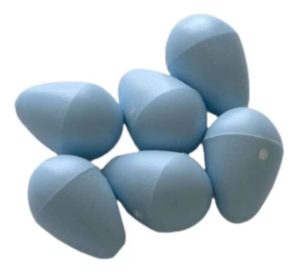 Ovo Indez Canário Coleiro Curió Tiziu N1 Azul Kit C/ 10 Ovos