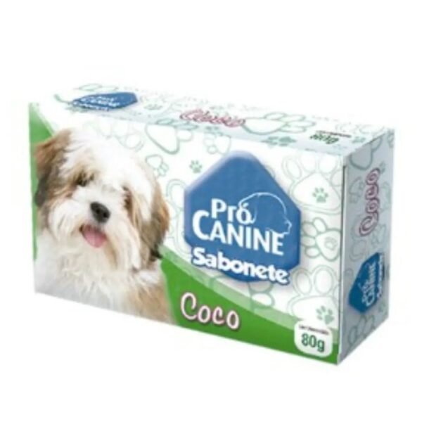 9cfc05842d1e403a4b6f9aaa770d1e2f.jpg SABONETE PARA CÃES PROCANINE COCO 80G