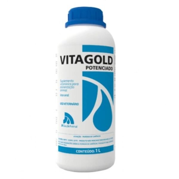 9ed5ce6dcc61ceecf1a55900b6328586.jpg SUPLEMENTO VITAMÍNICO P/ ANIMAIS VITAGOLD POTENCIADO - 1L