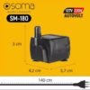 D_661825-MLB76578485665_052024-O.jpg BOMBA SUB SOMA AQUARIOS E FONTES SM-180 (180L/H) AUTOVOLT