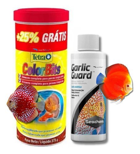 D_750622-MLB75713547021_042024-O.jpg Tetra Colorbits Grânulos - 375g + Seachem Garlic Guard 100ml