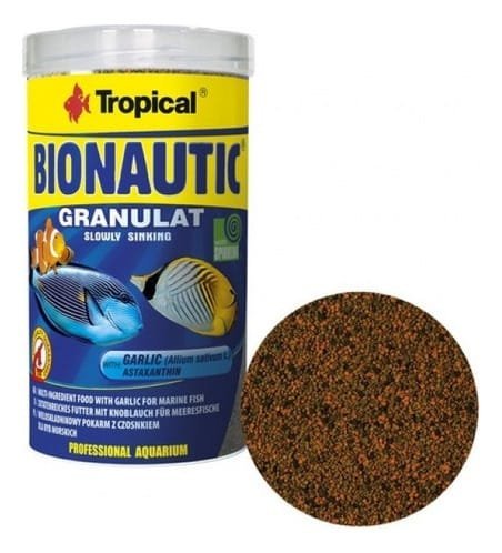 Ração Em Grãos Para Peixes Marinhos Bionautic Granulat 55g